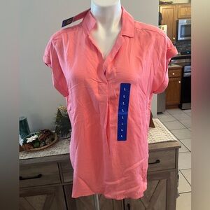 NWT Gap pink button down shirt